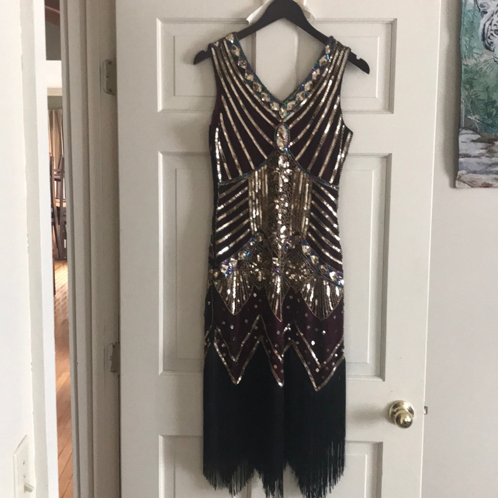 1920 Gatsby Dress and accessories